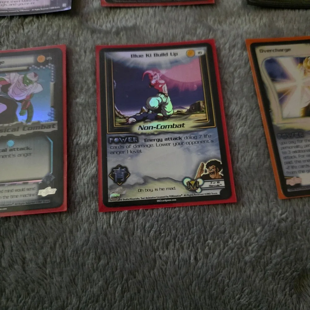 Dragon Ball Z TCG Card Lot 10pc Score Foil Holo Blue Swift Dodge Ki Build Up